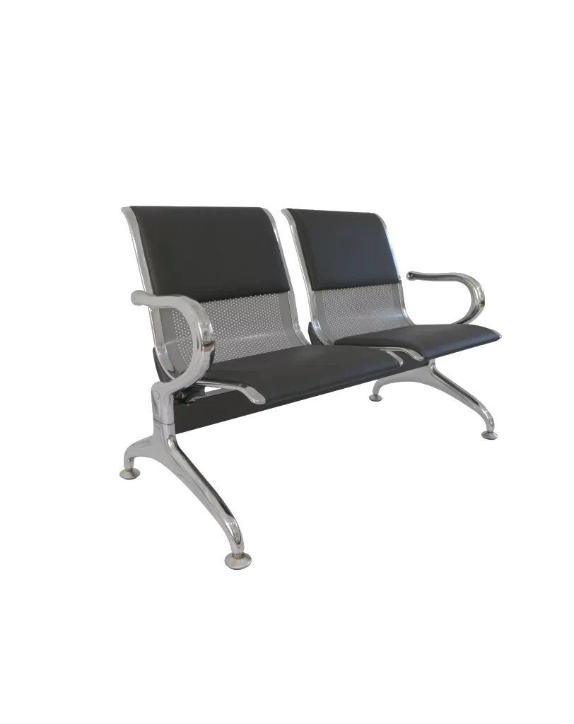 Longarina de recepção 3 lugares — Home Office Palmares